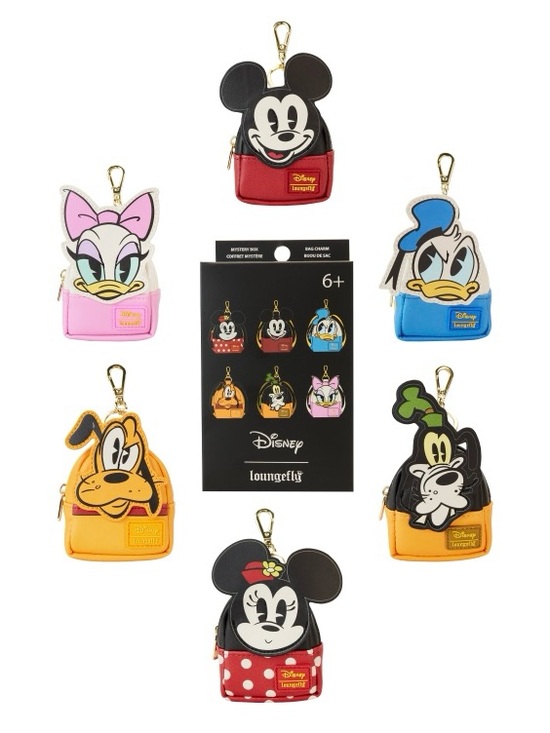 Loungefly Accessories - Mickey & Friends Picnic Cosplay Mystery Loungefly Mini Backpack Keychain Charm